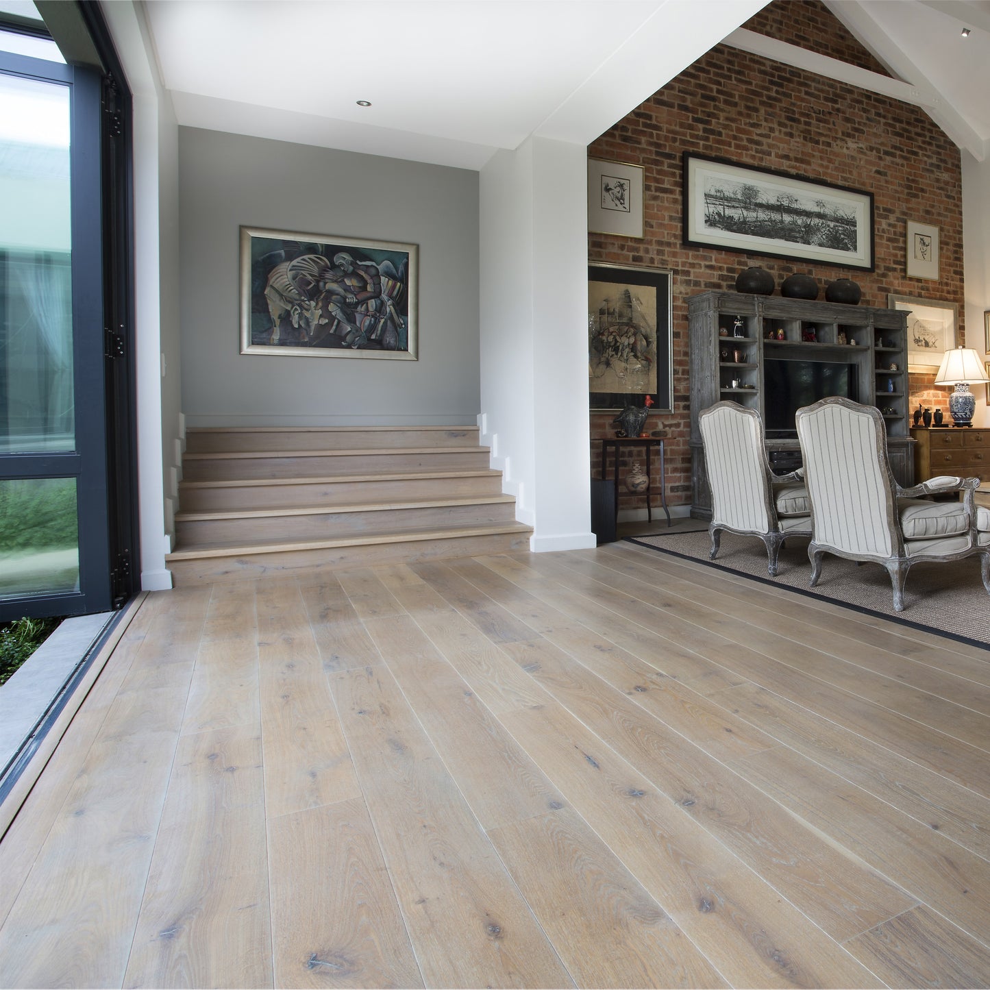 Cord Finish Engineered Oak by Hard Decor available in Herringbone, wide plank, Classic and Prime AB